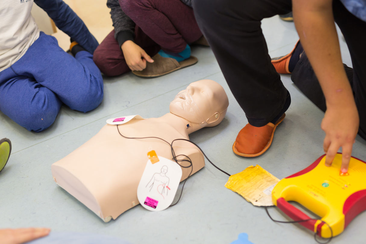 First Aid Resuscitation Course Using AED.